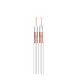 Twin Satellite Coax Cable (White) Coax twin white